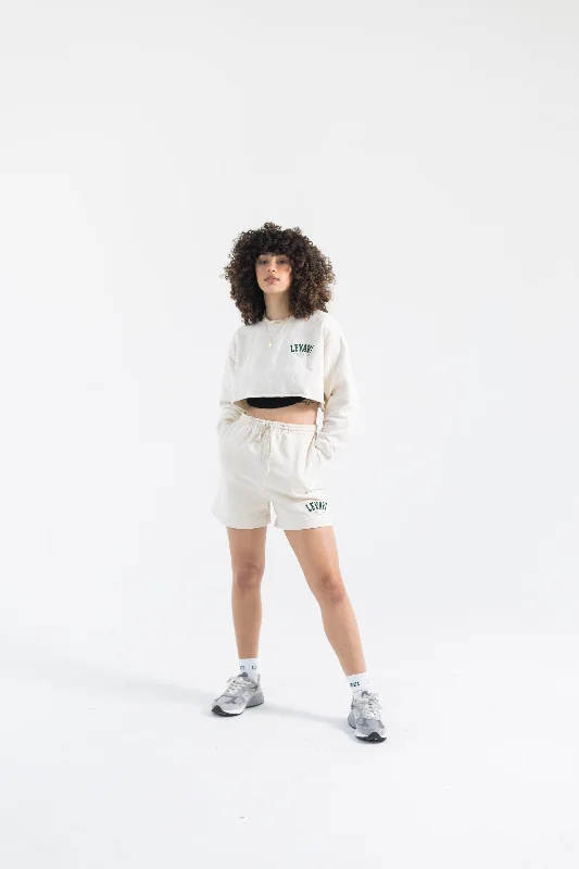 Style Versatile Women's Collection Varsity Club Cropped Crewneck