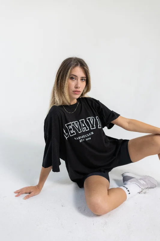 Unleash Your Trend Driven Style Varsity Club Oversized Tee