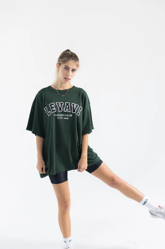 Redefining Women's Fashion Varsity Club Oversized Tee