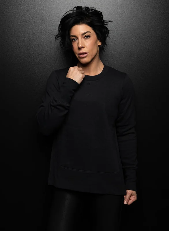 Holiday Special Offers WOMEN'S FOREVER CREWNECK - BLACK