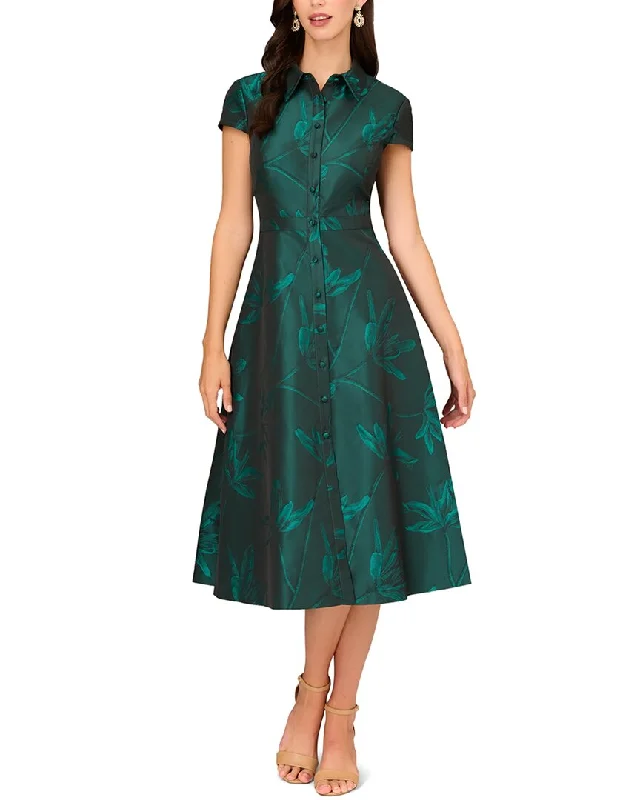 Holiday Gift Guide Sale Aidan Mattox Floral Jacquard Midi Dress