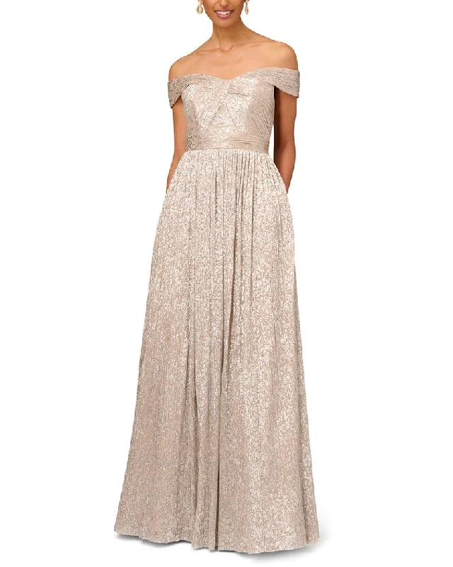 All Season Fashion Collection Aidan Mattox Off The Shoulder Gown