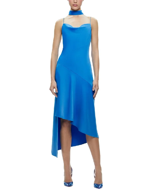 Limited Stock, Big Discounts alice + olivia Harmony Asymmetrical Slip Scarf Dress