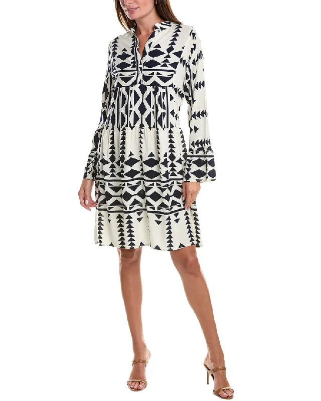 Modern Women's Wardrobe Essentials ANNA KAY Geometric Shift Dress