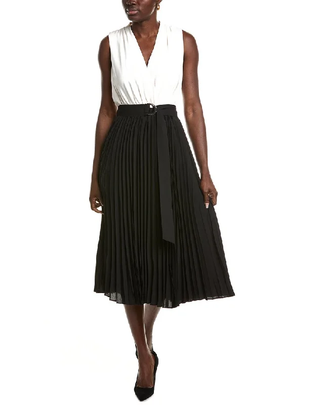 Limited Edition Anne Klein Pleated Midi Dress