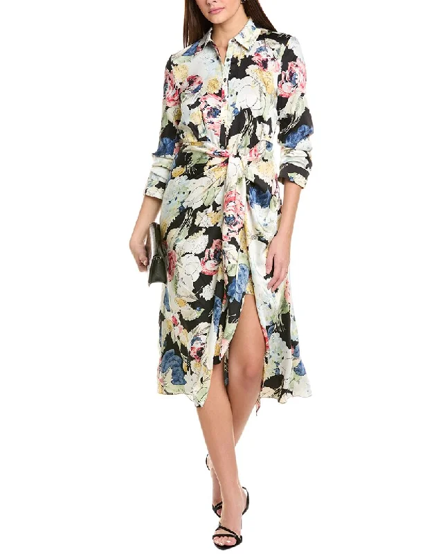 Holiday Discount Cinq à Sept Wildwood Flower Jacey Midi Shirtdress