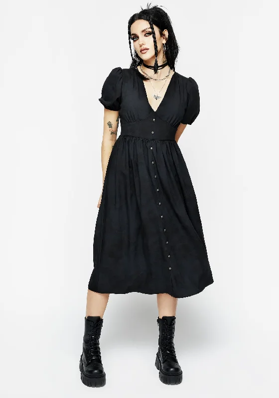 Casual Fashion for Women Gladys Button Front Midi Dress