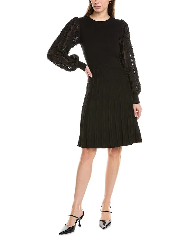 Women's High Street Fashion Nanette Nanette Lepore Chiffon Sleeve Sweaterdress