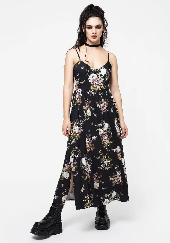 Modern Women's Apparel Revival Floral Cami Midaxi Dress