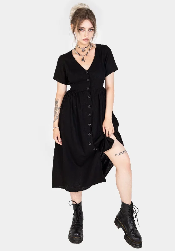 Browse Our Top Products Rowan Linen Button Up Midi Dress