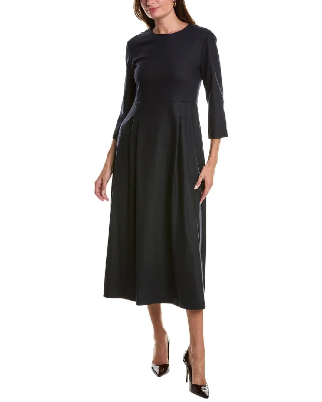 Business Casual Outfits ‘S MaxMara Poker Wool-Blend A-Line Dress