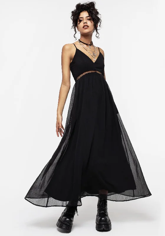 Timeless Elegance Sable Cami Maxi Dress