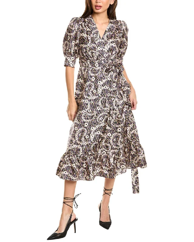 Women Wear Online Sandro Silk Wrap Dress