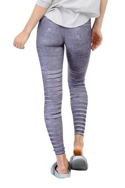 Final Sale Barefoot Leggings, Granite Stripe (Niyama Sol)