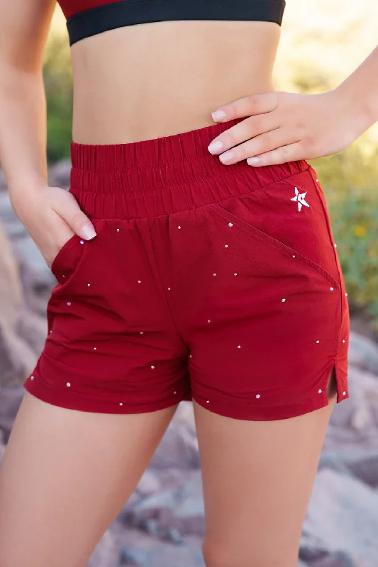 Bold and Elegant Women's Fashion Challenger Short in Artisanal Red