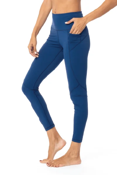 Early Bird Offer Kris Double Pocket Legging 7/8, Royal Blue (Whisper)