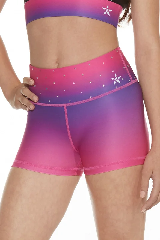 Relaxed Style Legendary Compression Short in Purple Power