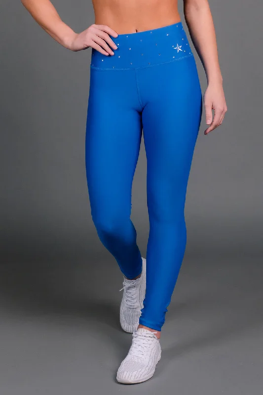 Trendsetting Threads Legendary Legging in Ash Blue Crystal