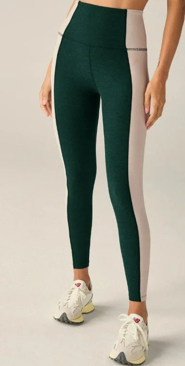 Discount Price Beyond Yoga Spacedye Vitality Colorblock High Waisted Midi Legging