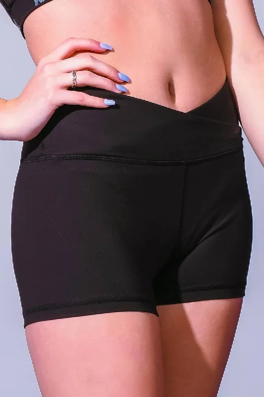 Embrace New Fashion Lux Waist Compression Short in Black