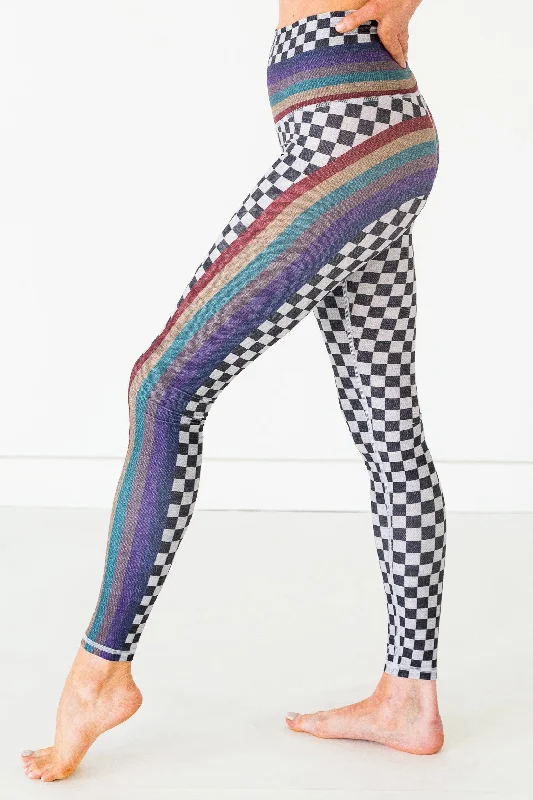 Casual Fashion Trends for Women Rainbow Racer Legging | Cabernet